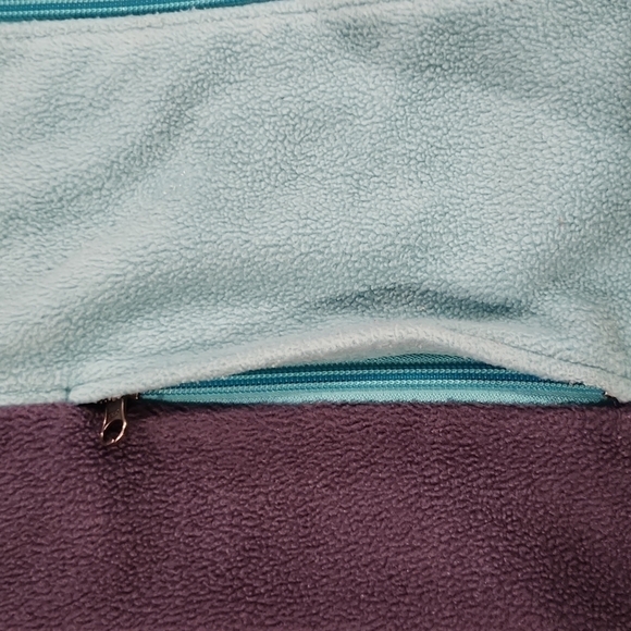 𝅺3/$20 Columbia Teal & Gray Lightweight Fleece Jacket - Picture 4 of 8